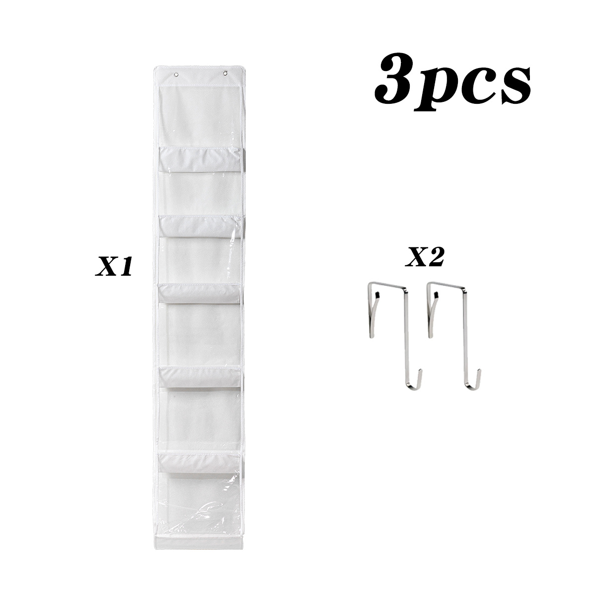 TEMU Organisateur de sacs à main robuste à sur avec crochets - Porte-sac suspendu adapté aux sacs à main, portefeuilles, en tissu polyester durable,