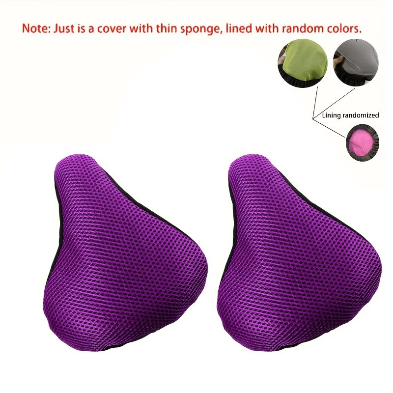 TEMU Bicycle Seat Cover Cushion Seat Cover Seat Cushion Cycling Breathable Comfortable Bicycle Additions (random Lining)