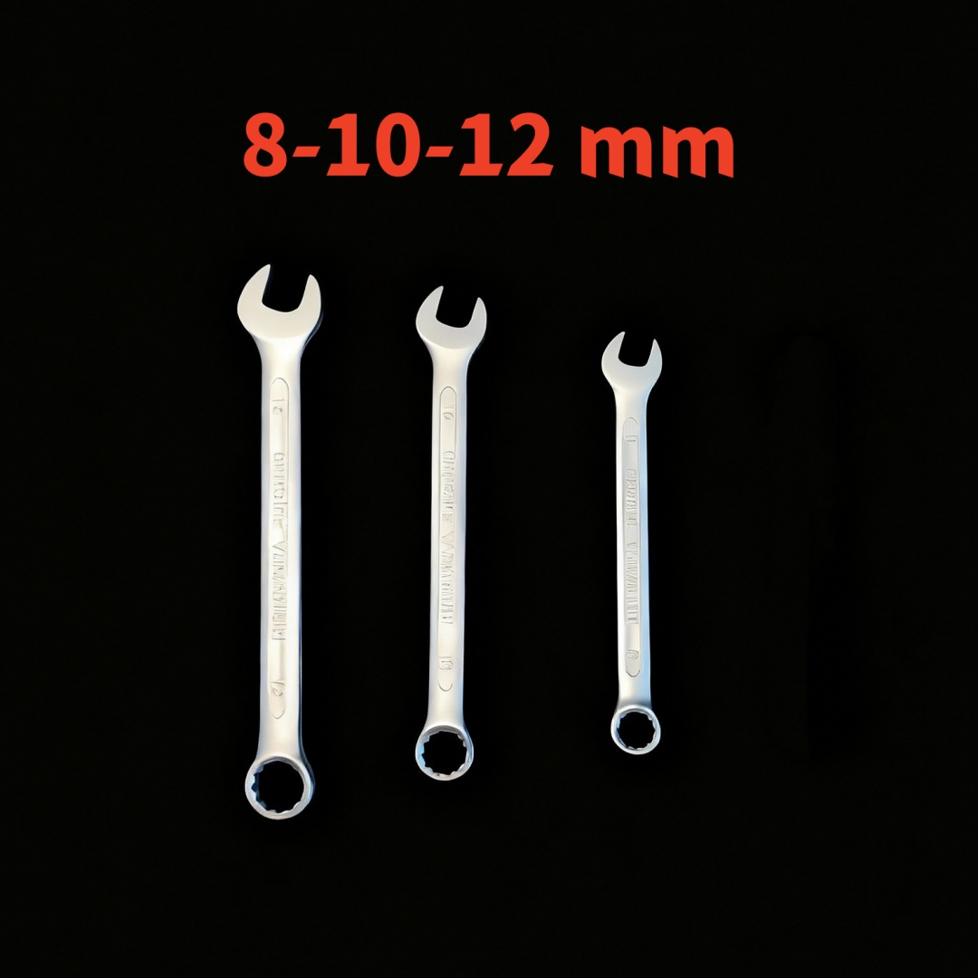 TEMU Heavy-duty Industrial-grade Vanadium Steel Combination Wrench Set With Non-slip Matte Box-end Design - Socket/wrench Kit For Auto Repair,, Home Diy - Professional Kit For Mechanics & Diyers