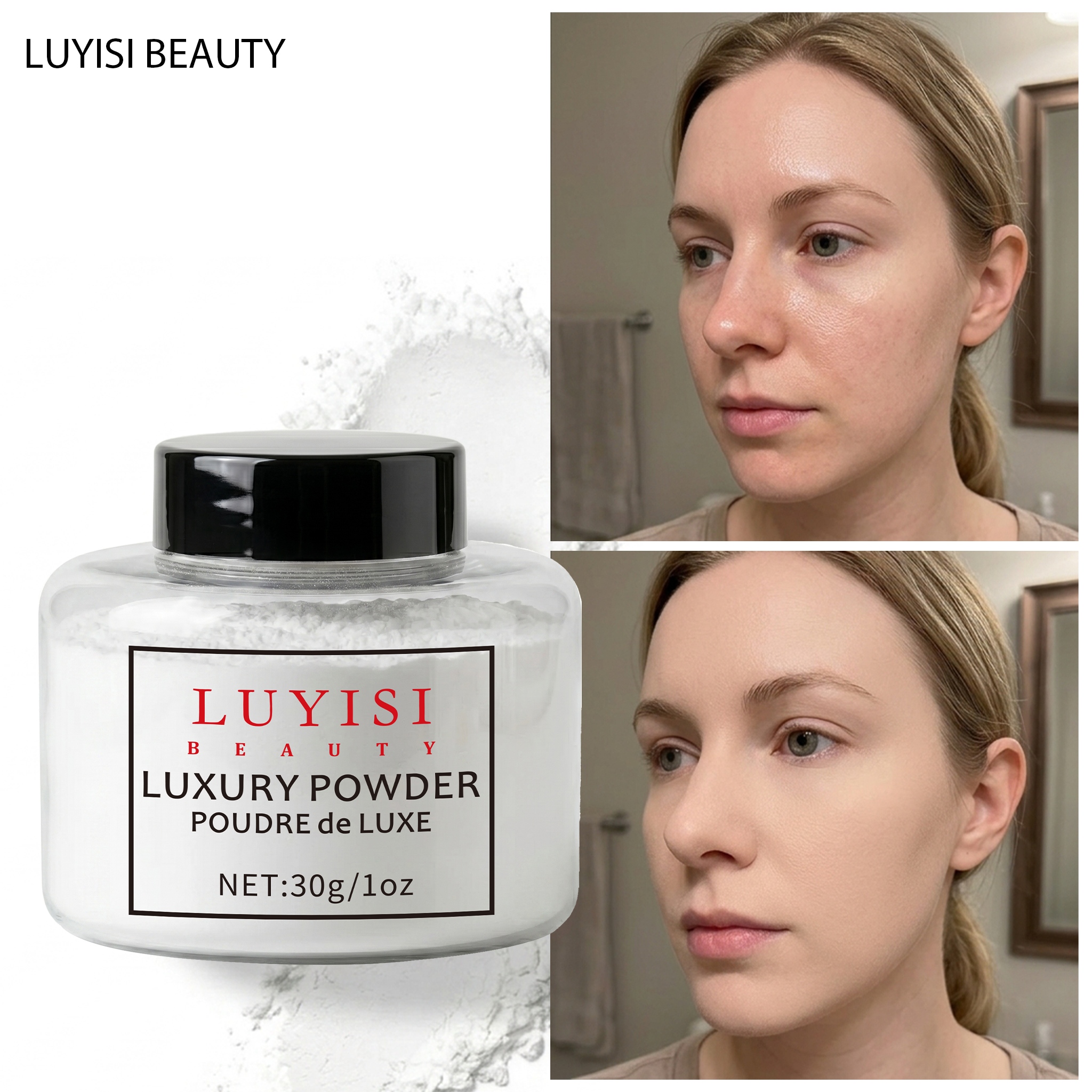 translucent loose setting powder face makeup baking powder matte end oil control long lasting lightweight   free blurring pores smooth flawless waterproof sweatproof creaseless no   professional cosmetics beauty gifts for women Product details 2