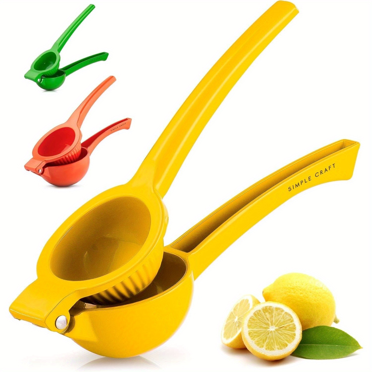 TEMU Lemon Squeezer - Premium Single Bowl Citrus Juicer - Handheld Manual Lemon Juicer Time &