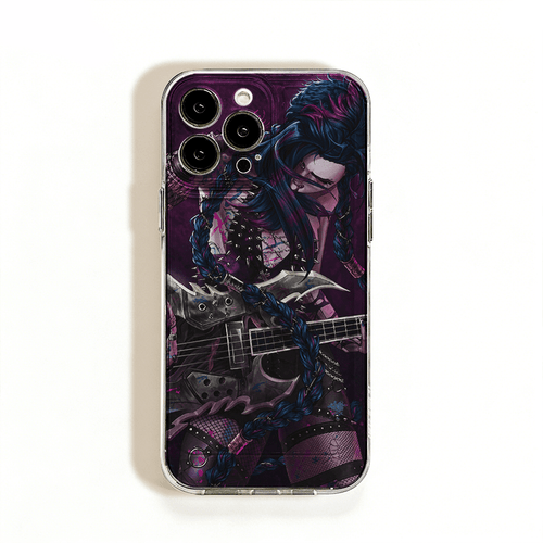 phone case rock punk girl with electric guitar phone case cool shockproof matte durable back cover for oppo reno10 11 12 13 14f realme12 c21 c25y c31 c55 c71 c63 c67 c75 a54 a55 a57 a58 a78