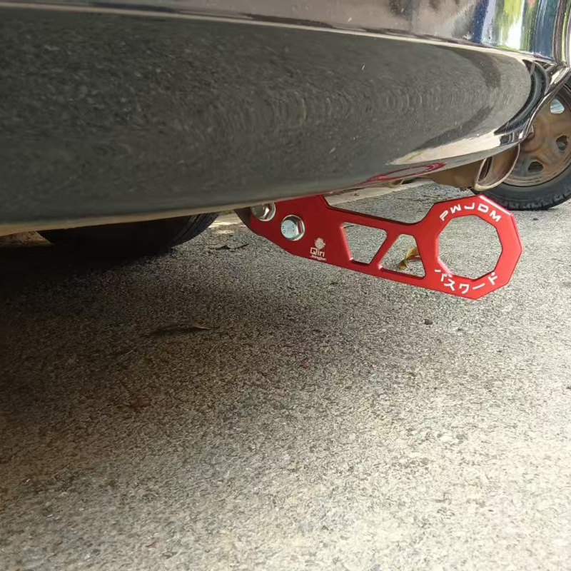 JDM Style CNC Aluminum Car Auto Tail Rear Trailer Ring Racing Hook Universal Fit