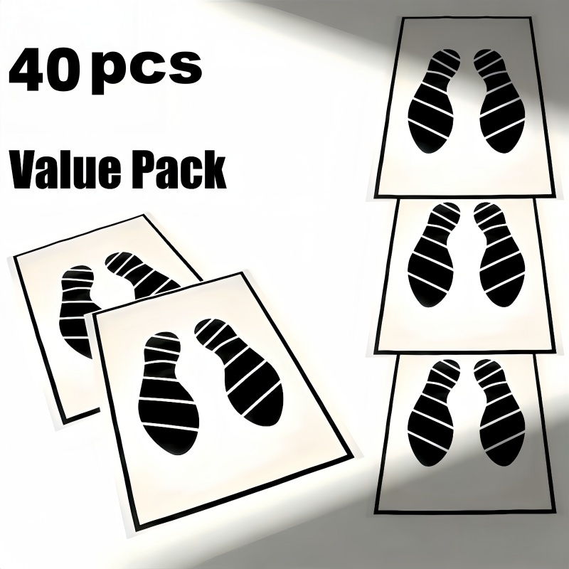TEMU 40pcs Pack Of Popular Disposable Car Floor Mats, Thick And Wear-resistant, Universal Sedans/suvs/mpvs, Fully Covers Front And Rear Seats Plus