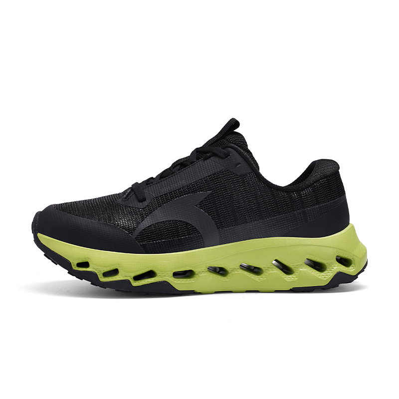 Men'S Comfortable Fashionable Durable Outdoor Hiking Running Shoes | Faux Upper, Rubber Sole, Fabric Inner, Lace Closure, Pointed Toe, Suitable for Casual and Sports, Solid Color, Low Top