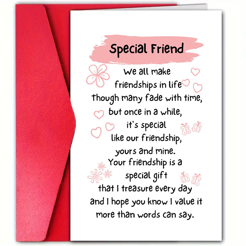 

1pc Greeting , , Hearts & , Includes , Cherishes For , For Birthdays &