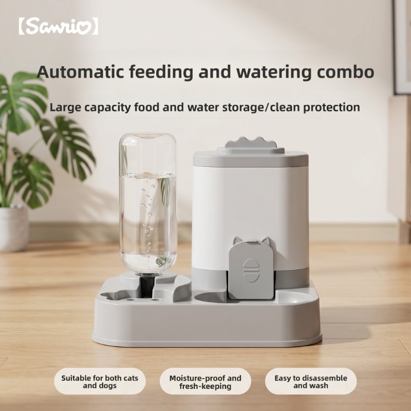Official Sanrio Licensed Automatic Gravity Pet Feeding Station, 2... product image 8