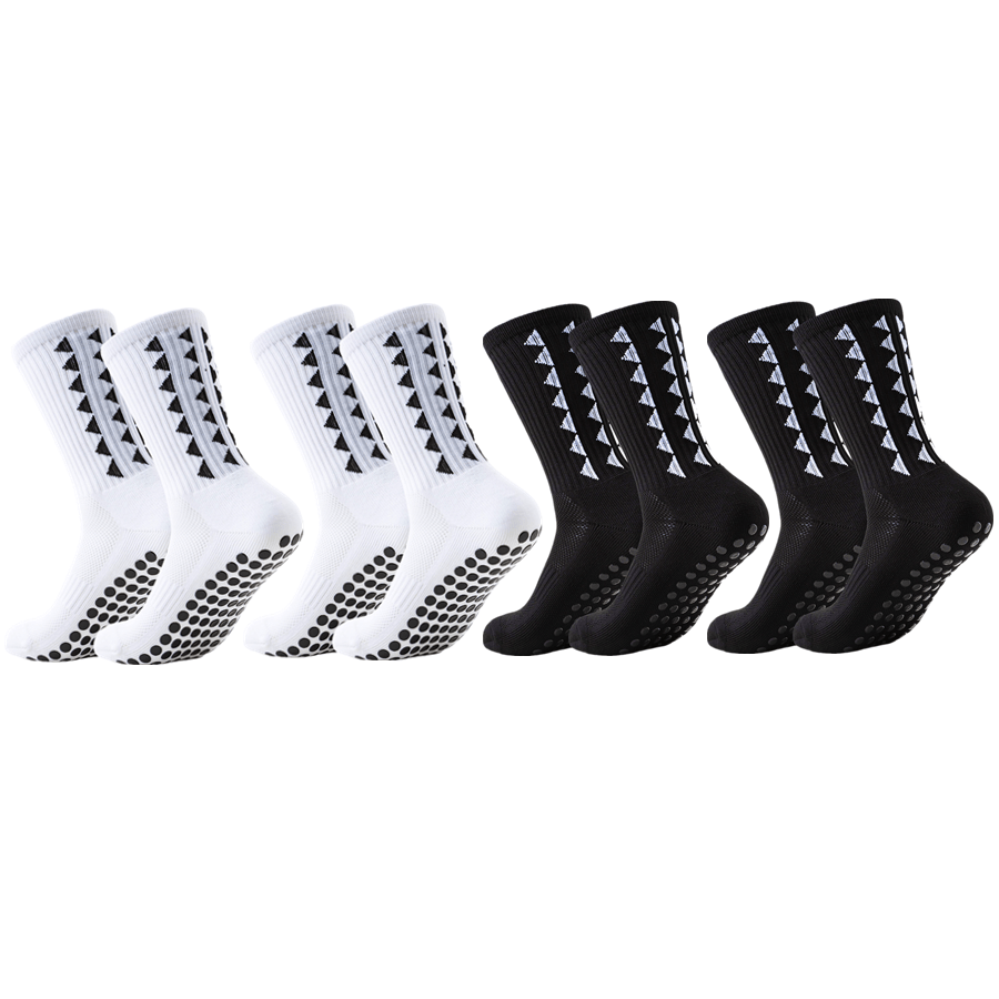TEMU 4 Paires Chaussettes de Sport Antidérapantes Homme Femme Usage Football Basketball Baseball Soccer Course Randonnée Tennis Skateboard Toutes