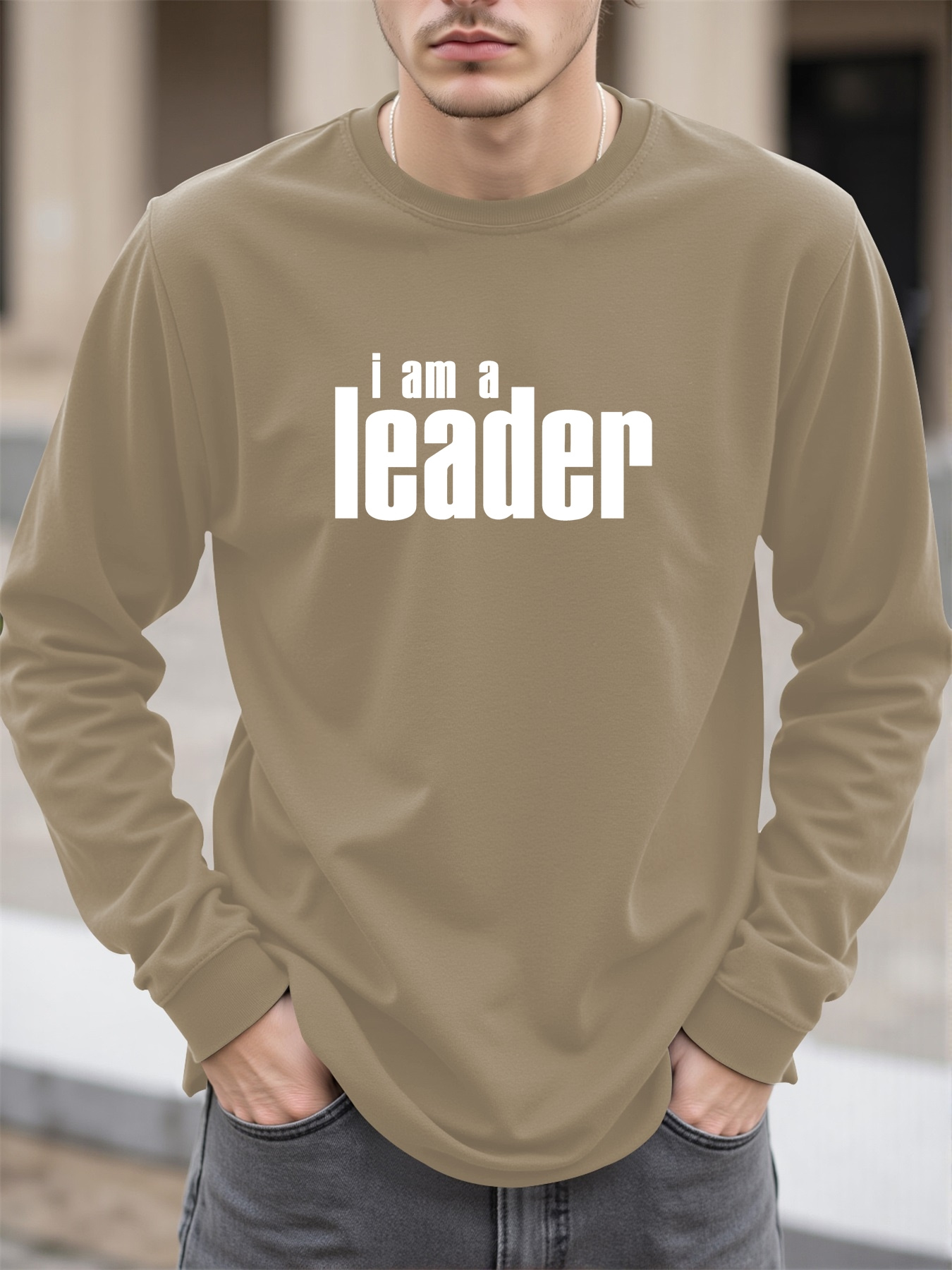 mens a leader graphic casual t shirt olive green relaxed fit - Temu  Mauritius