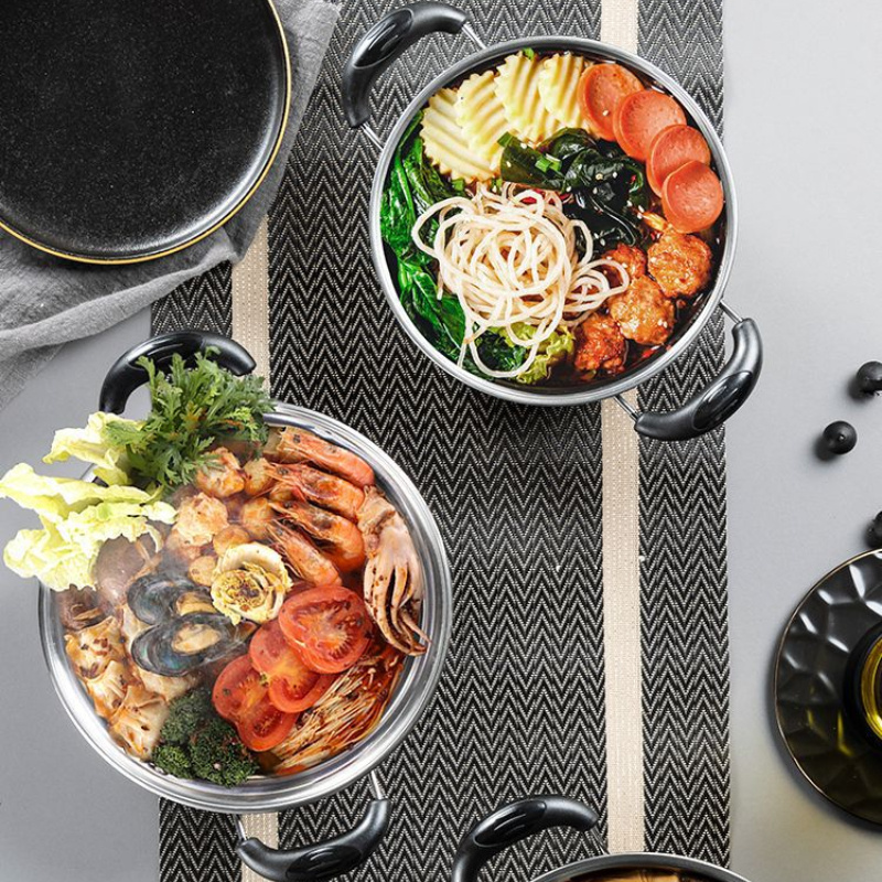   Набор посуды из нержавеющей стали на 10 предметов, многоразмерные кастрюли и сковороды с антипригарными ручками и прозрачными крышками, кухонные принадлежности, детали 0