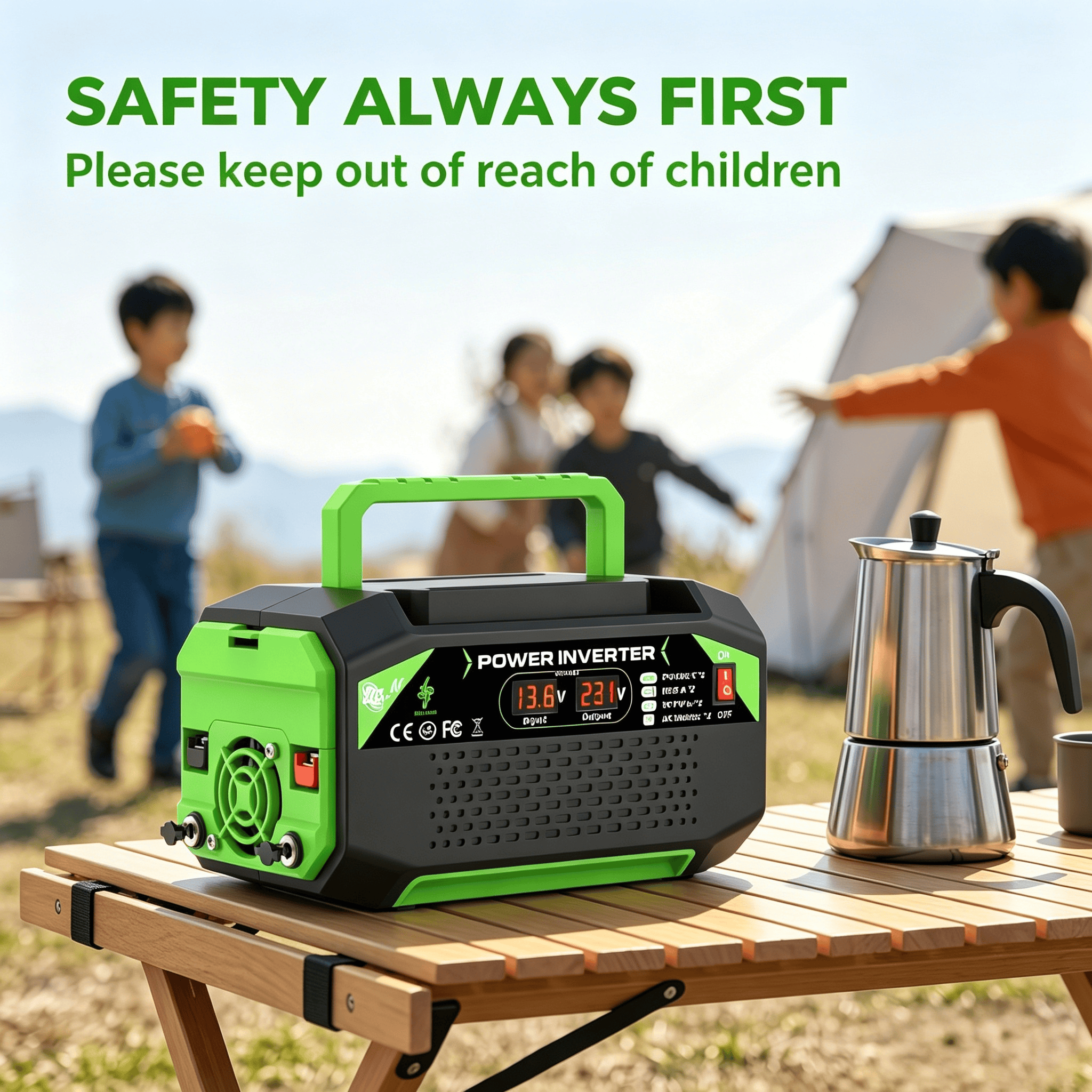 1000W/500W Inverter with Car Plug and Connecting Wire Accessories