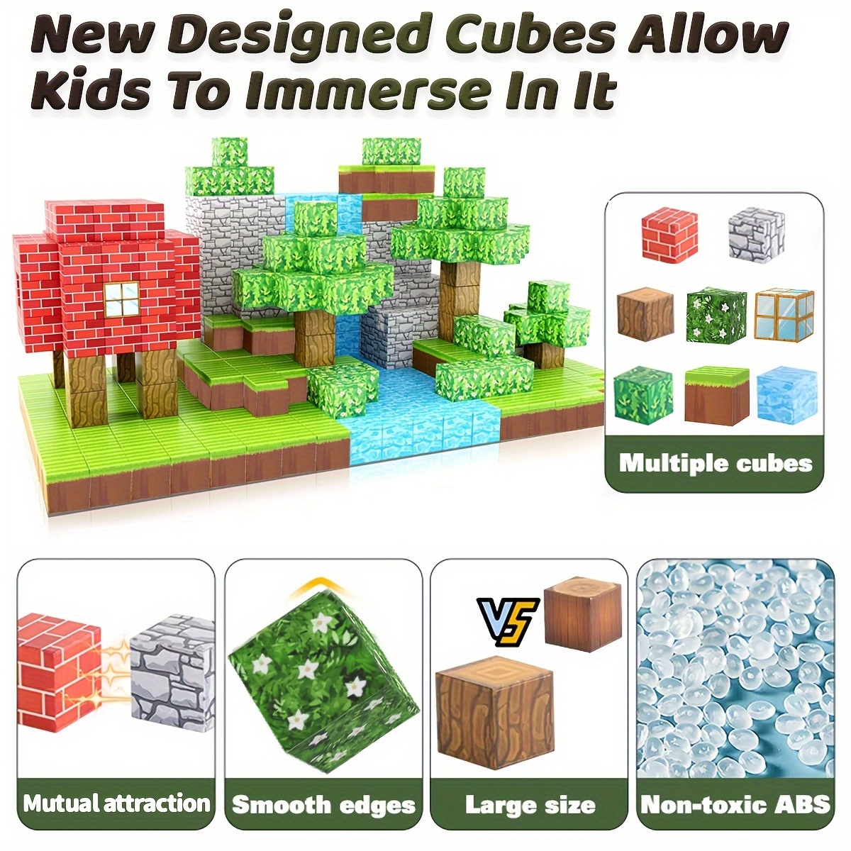 ABS Magnetic Building Blocks Set for Educational Play