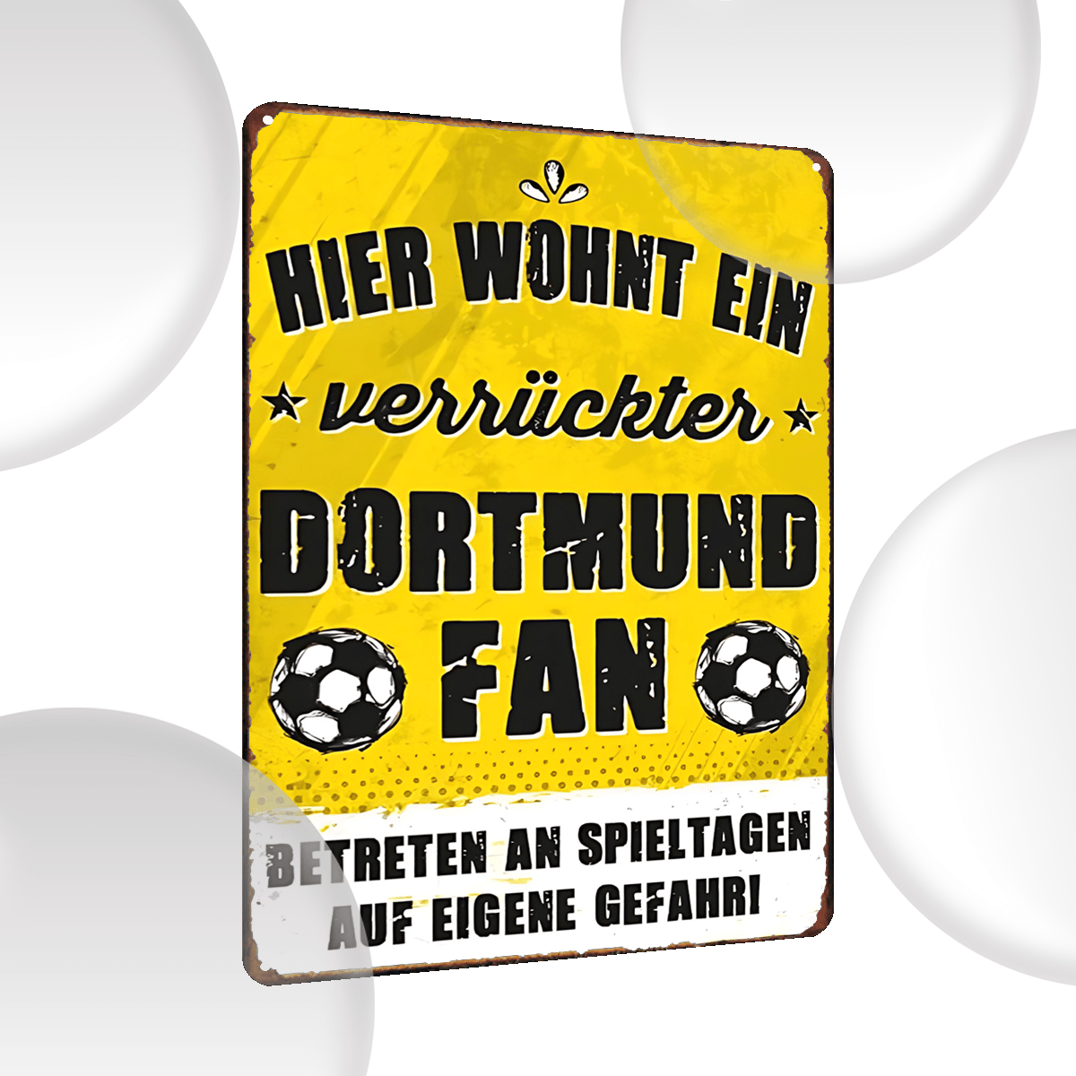 

1pc Dortmund Fan Metal Tin , 8x12 Art, Decor,