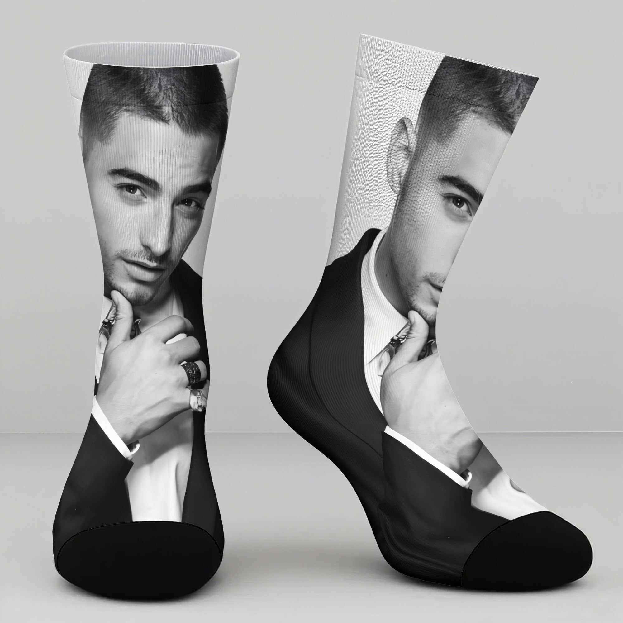 TEMU Mid-calf Socks, Unique, Creative, Fun, And Trendy Socks, Unisex Design, Comfortable Texture, Machine Washable, Suitable For Outdoor Sports