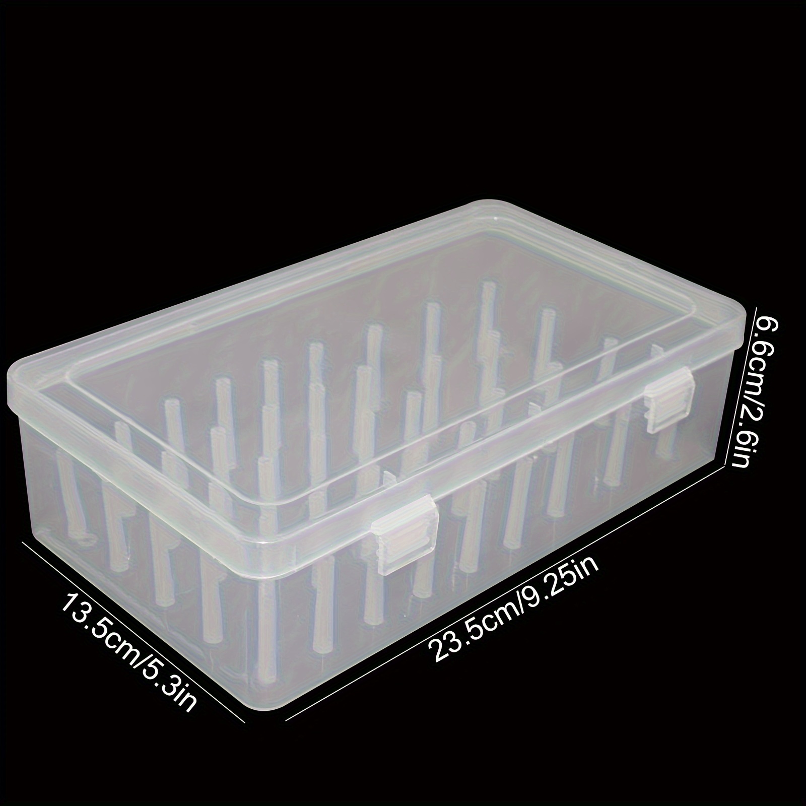 TEMU Organizadora de Hilos de Coser de 42 Compartimentos - Estuche de Almacenamiento Transparente de Resistencia con , Compartimentos para , Hilos,