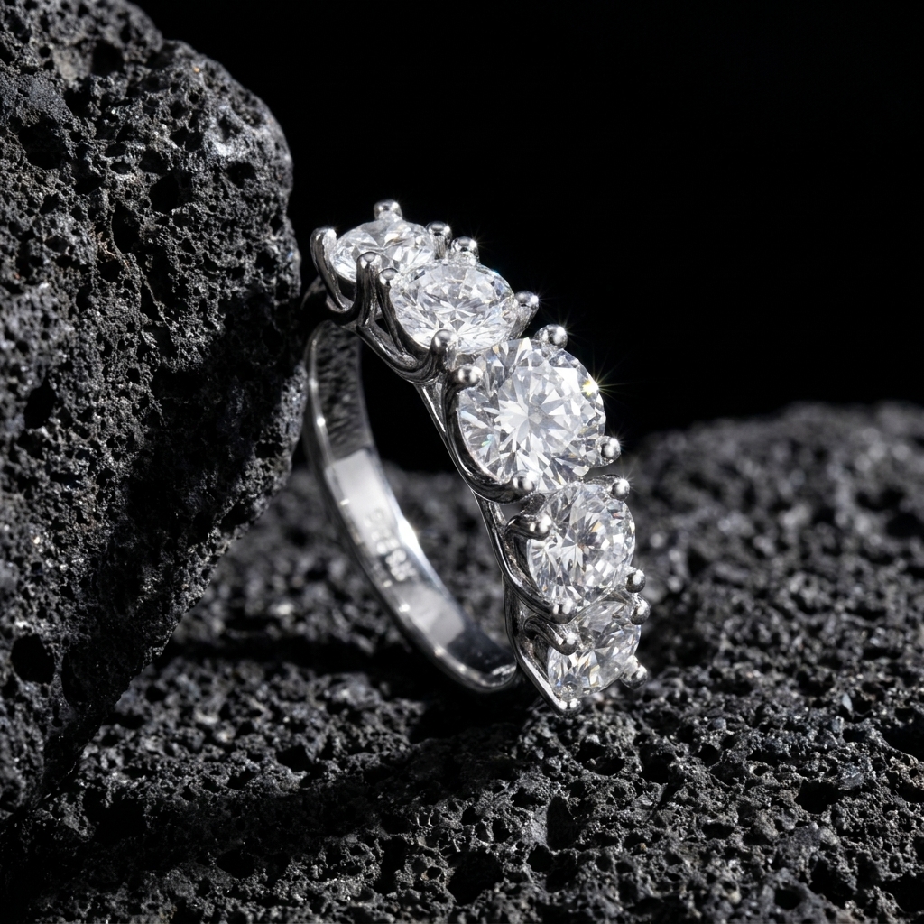 925 Sterling Silver Moissanite Ring Cut Design Bright Sparkle Family Holiday Romantic Dinner Special Memory Christmas Birthday Gifts For Ladies Mom Sister For Mom Dad