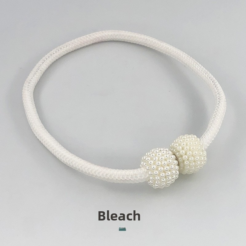 TEMU 2 pièces, Attaches de Rideaux Magnétiques avec Accents de Perle, Style Moderne Simple, Pas de Perçage ni d'Installation , 2 Attaches par Paquet