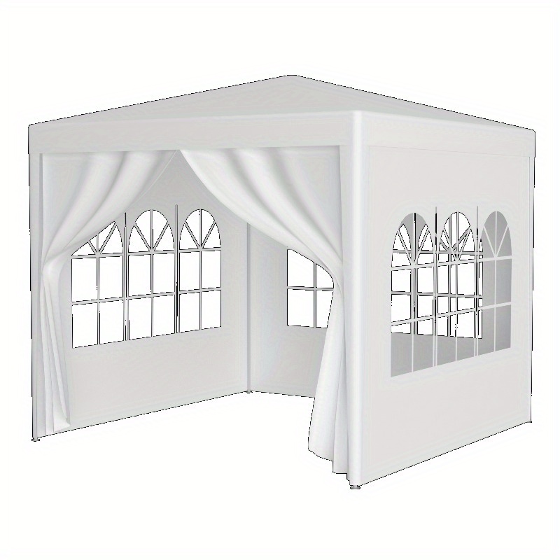 Heavy-Duty Outdoor Gazebo for Events, Featuring a 10X10 Party Tent with Four Removable Side Walls, Waterproof Sunshade, Suitable for Weddings, Camping, Backyard Gatherings, Picnics, Beaches, And Commercial Purposes