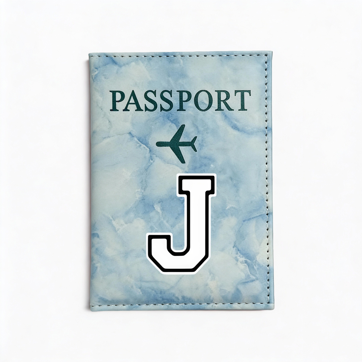 TEMU 1pc de Pasaporte de Viaje con Protector de Pasaporte Estuche de Tarjeta de Crédito de Viaje Identificación y Soporte de Pasaporte A-Z Impresión