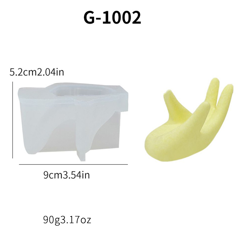 TEMU 1pc, Palm Ring Holder Shaped Candle Silicone Mold