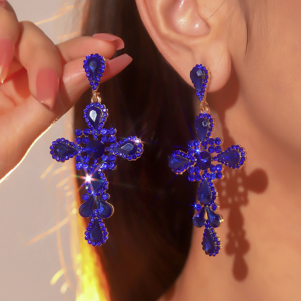 [TATIANA] 925Silver☆Cross Ribbon Earrings Amazon.com: Bow Earrings for Women, 925 Silver Bow Stud