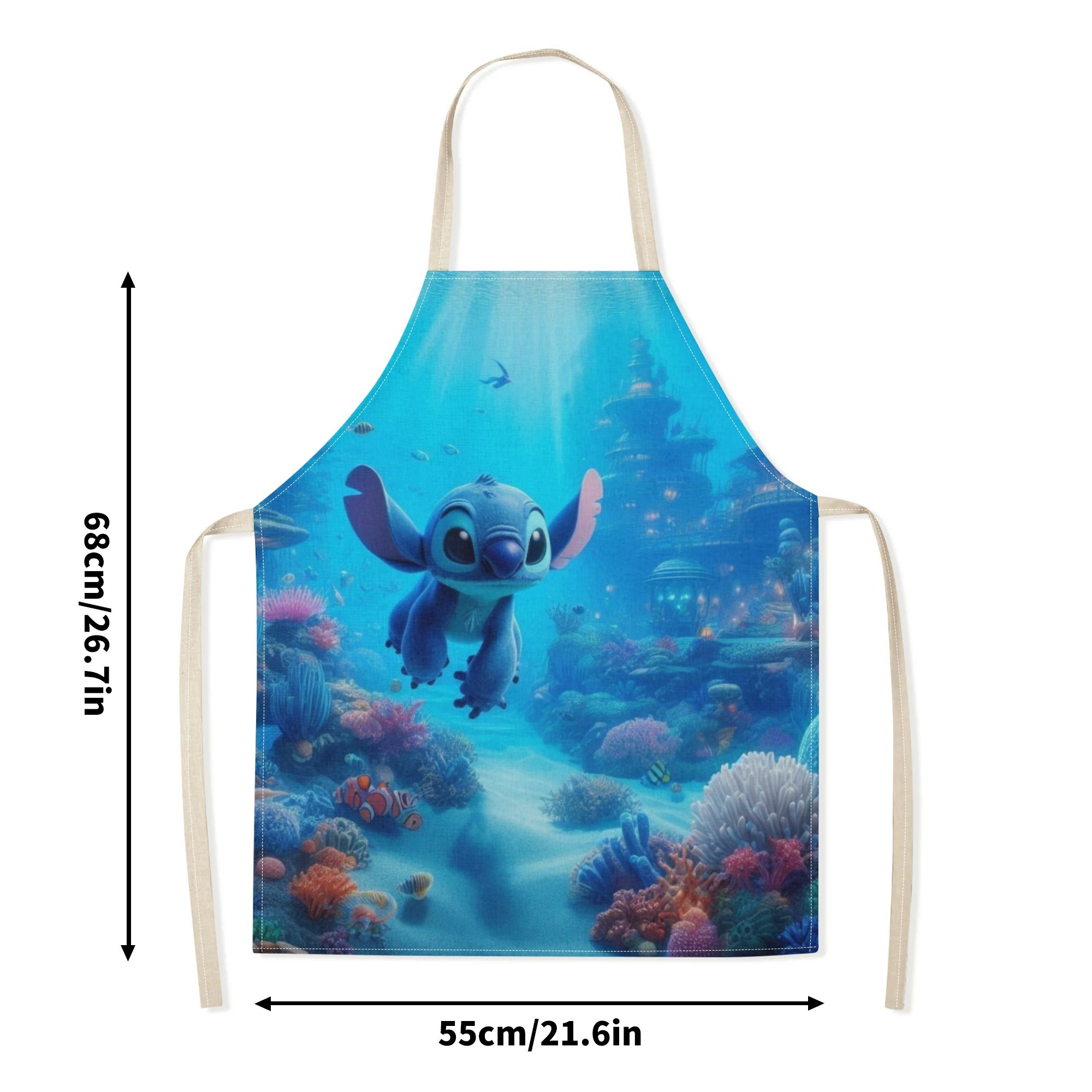 disney   a stylish waterproof apron featuring adorable cartoon designs of  ,  ,  ,  , and more.   beautiful and fashionable, with a simple and elegant style, suitable for hotels, supermarkets, restaurants, fru hops, bubble tea stands, and   home use. details 7