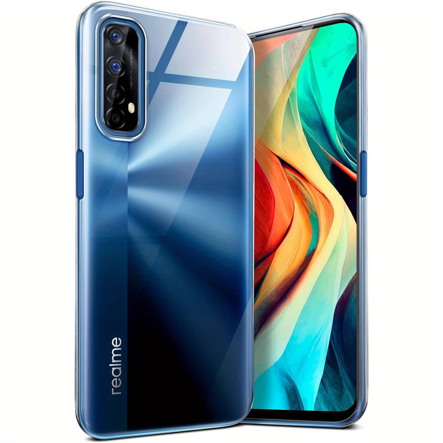 TEMU Phone Case: Case For Realme 7 4g (not For 5g) Clear Case Skin Transparent Protective Sleeve Phone Case Cover