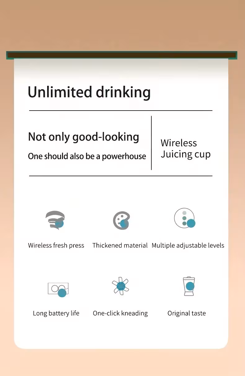 compact usb rechargeable citrus juicer with removable separator 0 5l volume lithium battery orange fruit extractor contemporary kitchen device sturdy plastic build Product details 10