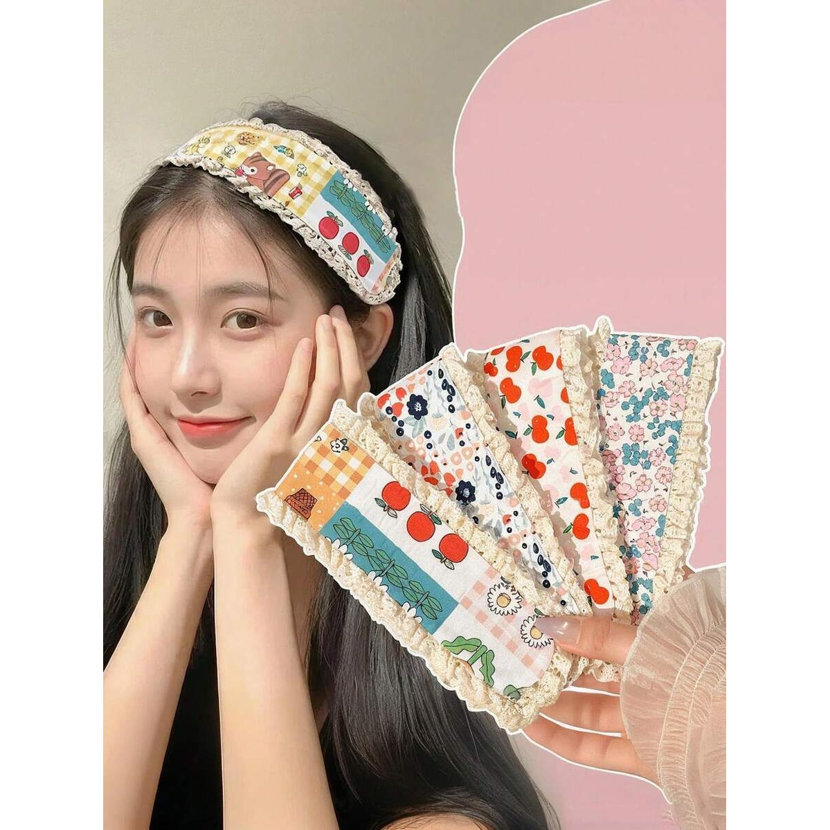 4pcs Set Of Cute And Tape Bangs Stickers, High-end Hair Accessory For Forehead Fringe, Headband For Summer Beach