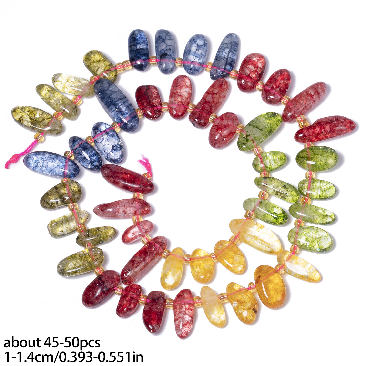 TEMU 10-14mm Natural Stone Colorful Irregular Crushed Stone Beads, Gorgeous Loose Beads, Suitable For Jewelry Making, Diy Bracelets, Necklaces,