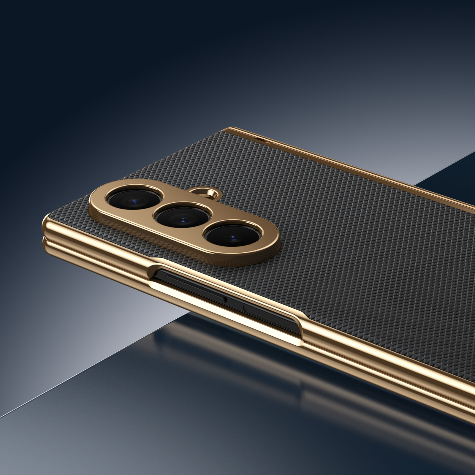 Coque de téléphone - Coque de téléphone TPU tout-en-un avec protection de charnière, convient pour Samsung Z Fold7 Fold6 Fold5 Fold4 Fold3, coque de téléphone pliante d'affaires, &Cadeau pour papa&Cadeau pour papa&Accessoires de téléphone portable