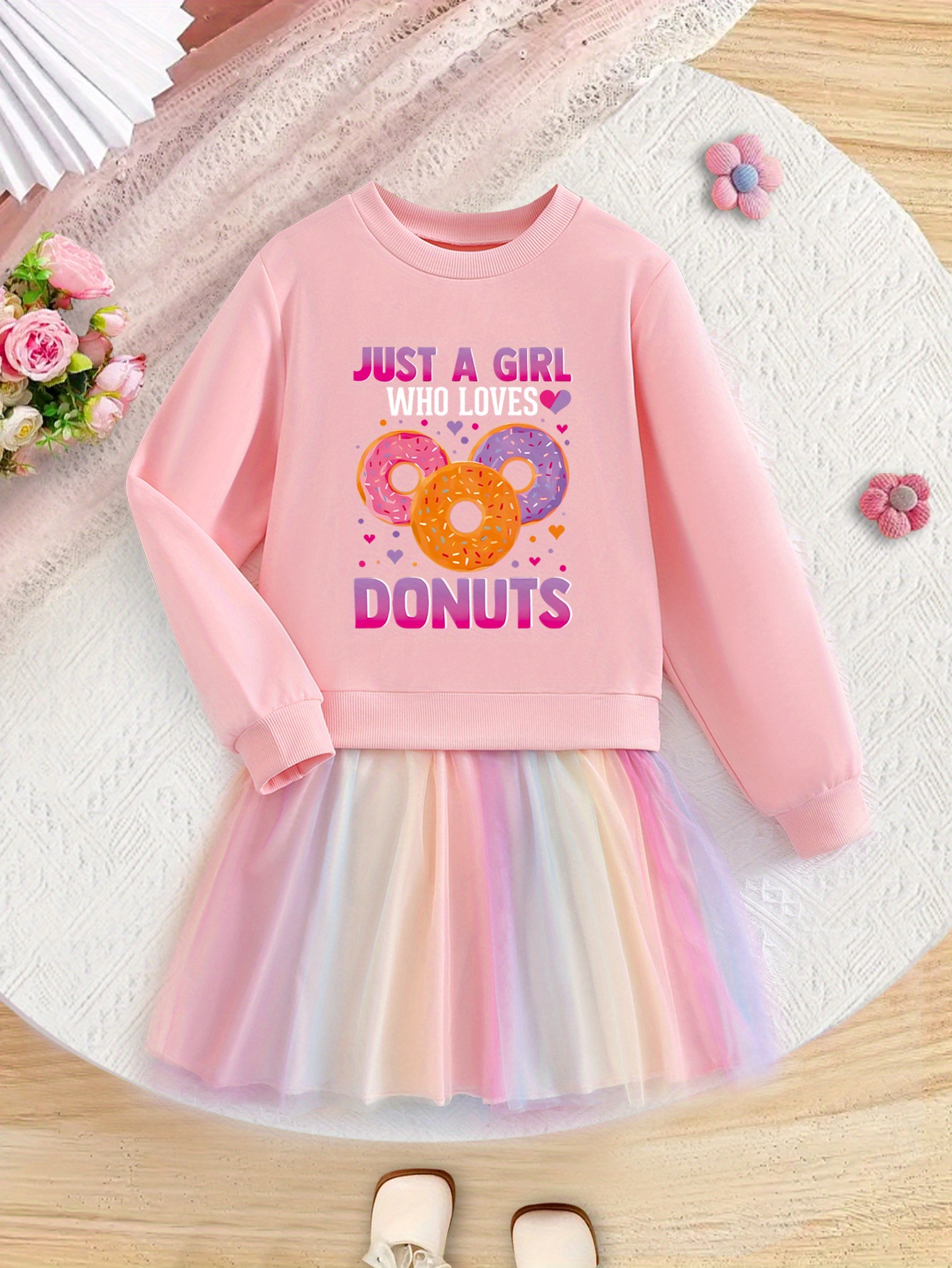 blue dress for baby girl Donut Sprinkle Jumper Dress main image 1
