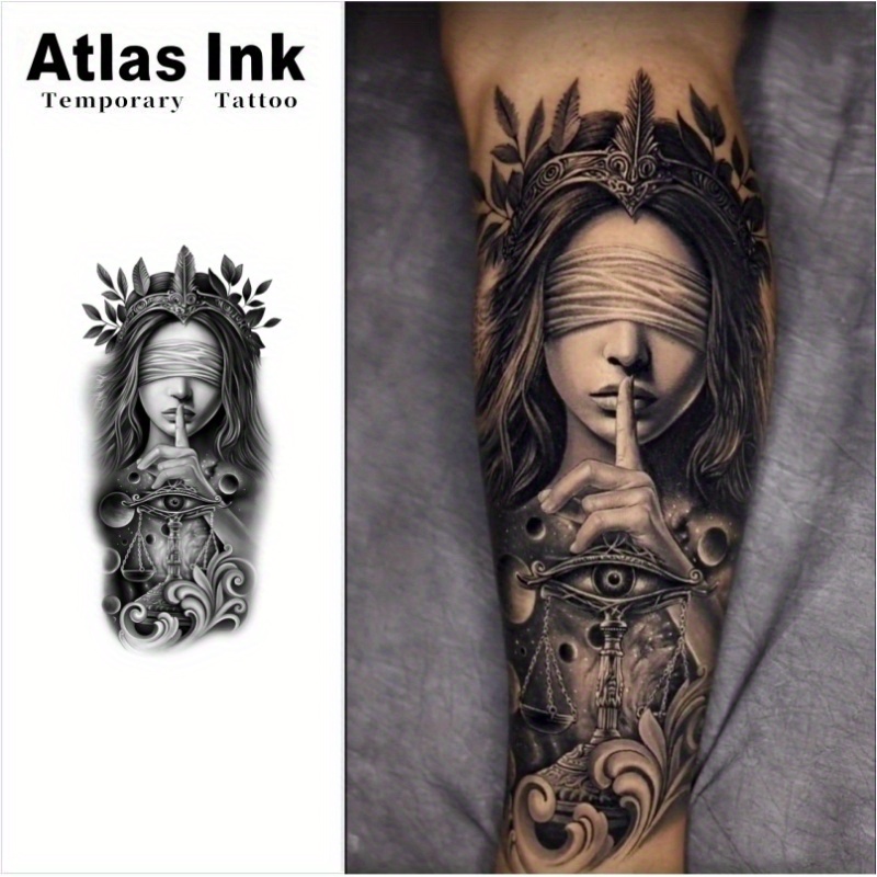Nordic Medusa Arm Tattoo Sticker | Glowing Snake Patterntemporary Tattoo Sticker - Lasts Up To 15 Days, Perfect For Parties (non-reflective)tattoo Art, Festival Body Art, Costume Decoratio. Halloween