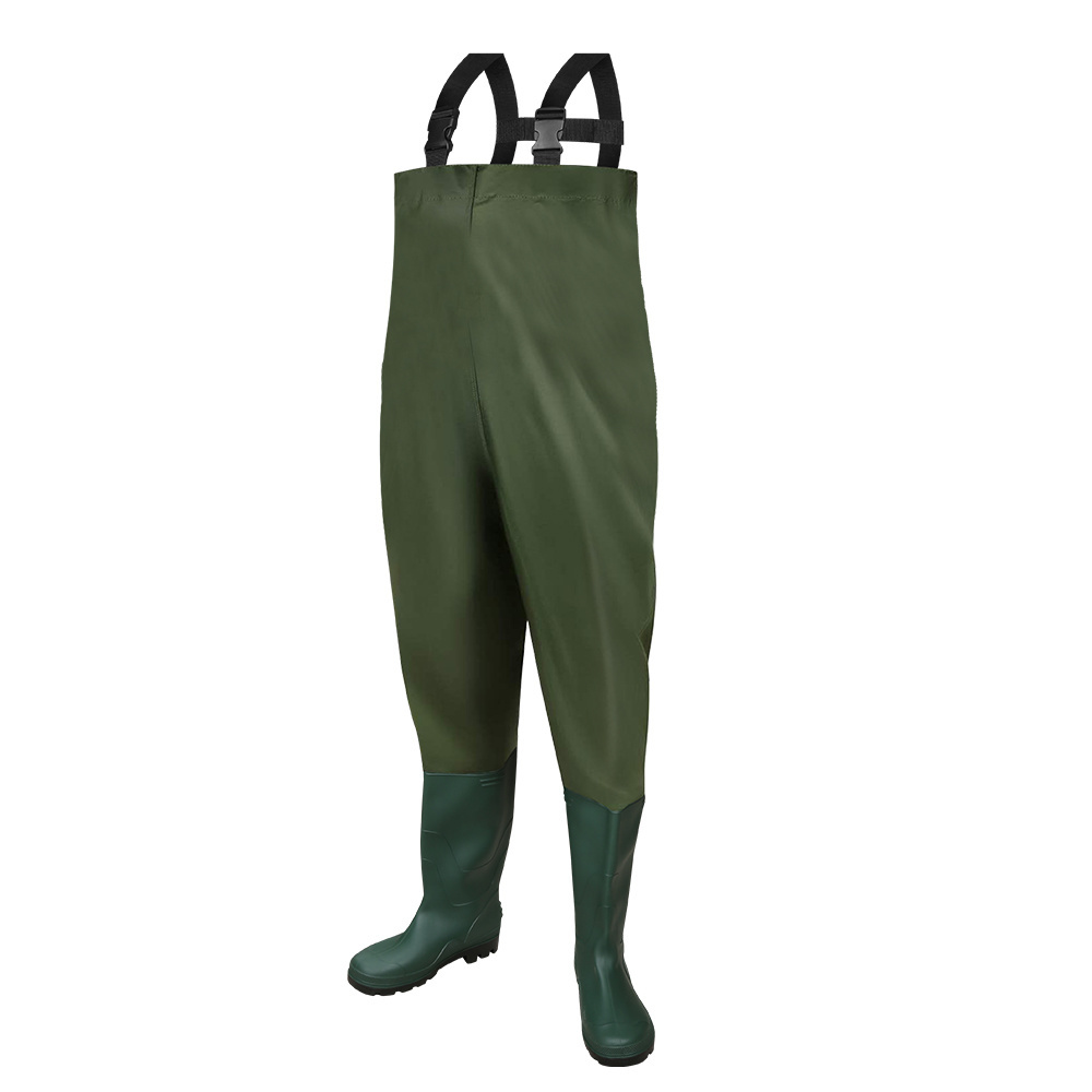 One-piece Fishing Trousers 70d Nylon Wading Trousers Angling Fisherman Trousers M L Xl Xxl 40-47 Size Pond Trousers Fishing Boots Adults