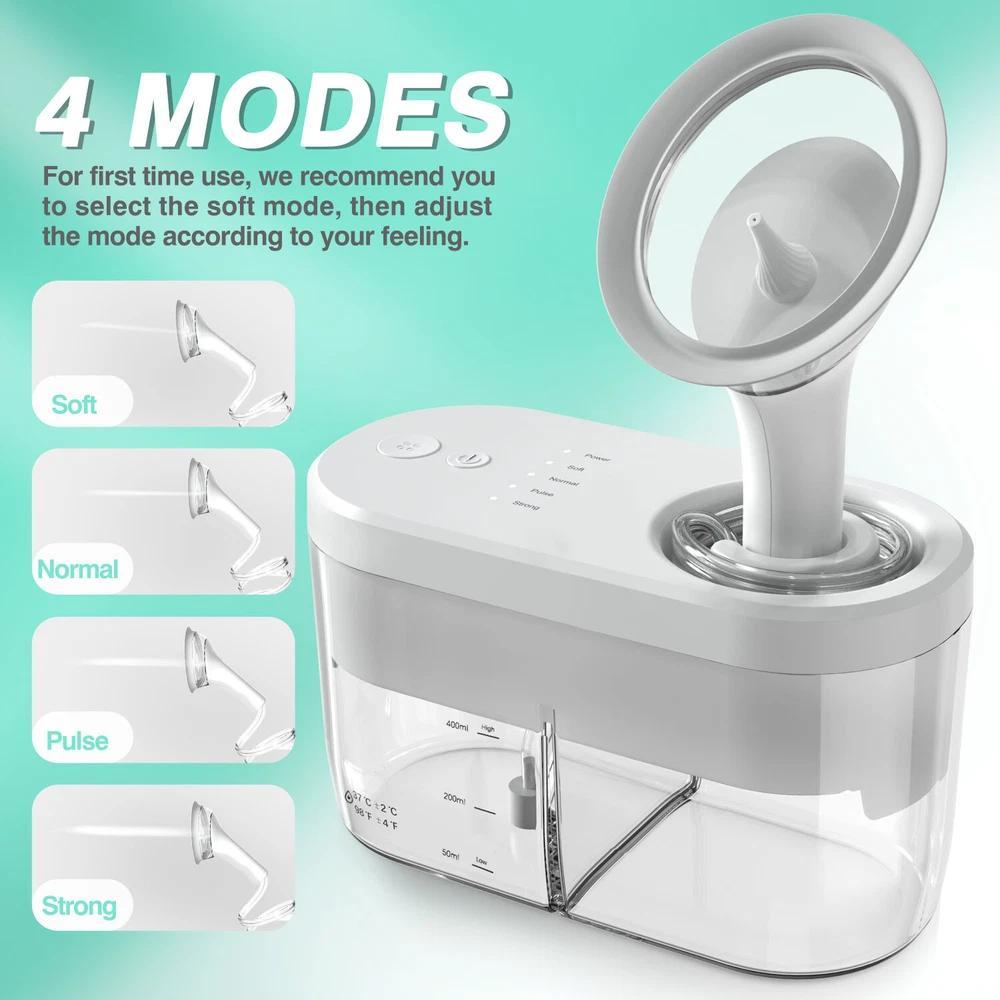 Electric Ear Water Cleaner Ear Wax Remover Ear Washer Earwax Cleaning Kit Tool, Removing Flusher With Scale Washer Basin, For Adults Kids Ear Blockage Cleaning, Gift