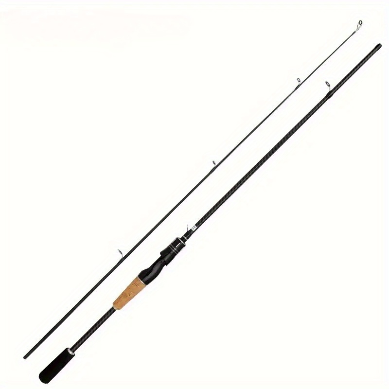 2025 new carbon lure rod with wooden handle 180cm 70 86inch lightweight m   two section rod universal for all  