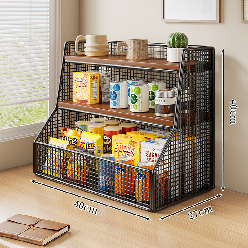 TEMU 【商品名】デスクトップ収納ラック、リビン カウンタートップ キャビネット、家庭用キャビネット、ダイニング サイド スナック キャビネット、ティーセット 多層収納ラック、レイヤード、シェルフ、シェルフ