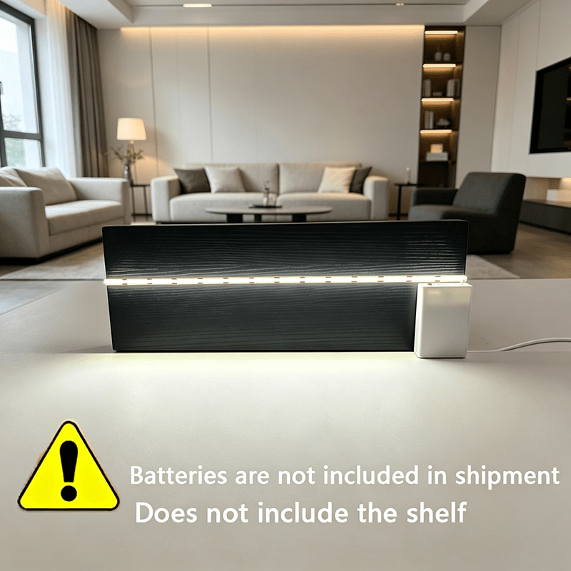 Floating-Shelf COB Light Strip with Dual-Color Temperature