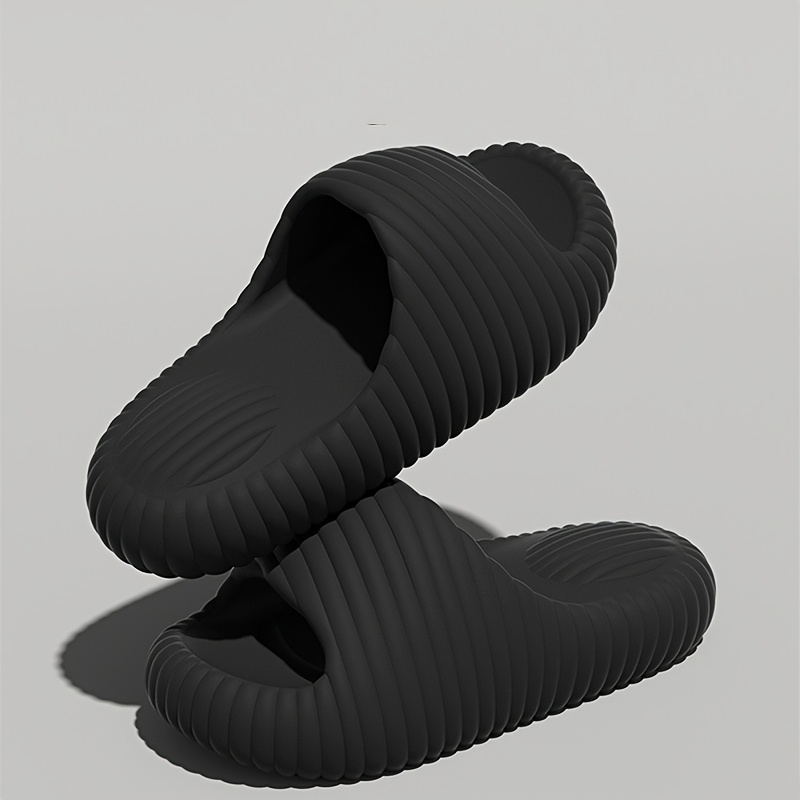 womens lightweight quick dry slip on slippers soft cushioned insoles non slip pu sole cushioning arch support for   beach bathroom poolside couples matching footwear easy clean slipper shoes beach sandals     material supportive insoles home lounging Product details 6