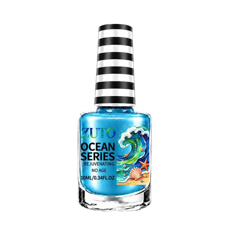 Image of Mirror Polish - Quick-dry Suitable For All Nail Types, Long-lasting, Blue Polish For , No / Required, -free Liquid Nail Polish For Women, Parties, Halloween Gifts