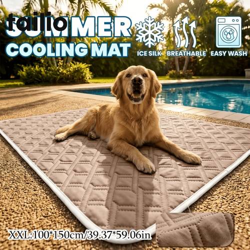 extra large pet cooling pad super soft sweat absorbing surface instant cooling throughout for keep your pet cool suitable for small medium and large cats and dogs with 5 sizes from