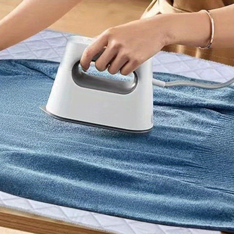 heat resistant portable folding ironing mat with thick cotton padding non electric tabletop pad ideal for travel dorm laundry suitable for dryers washing machines and all   1pc details 1