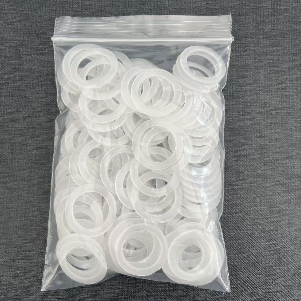 130pcs White Plastic Crochet Ring, 2.5cm Round O-ring For Diy Handmade Weaving Bag Accessories And Craft Supplies, Diy Wallet Making
