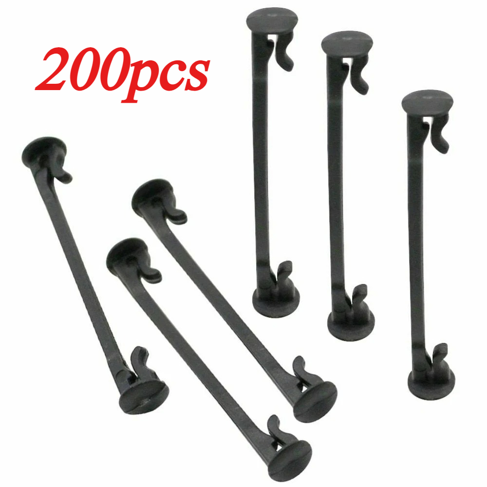 Image of 200pcs Branch Fixing Clips, Blueberry Plant Hooks, Bonsai Multi-functional Garden Clips, Grape Blueberry Clips, Kiwi Vine Tying Clips, Garden Plant Support Clips