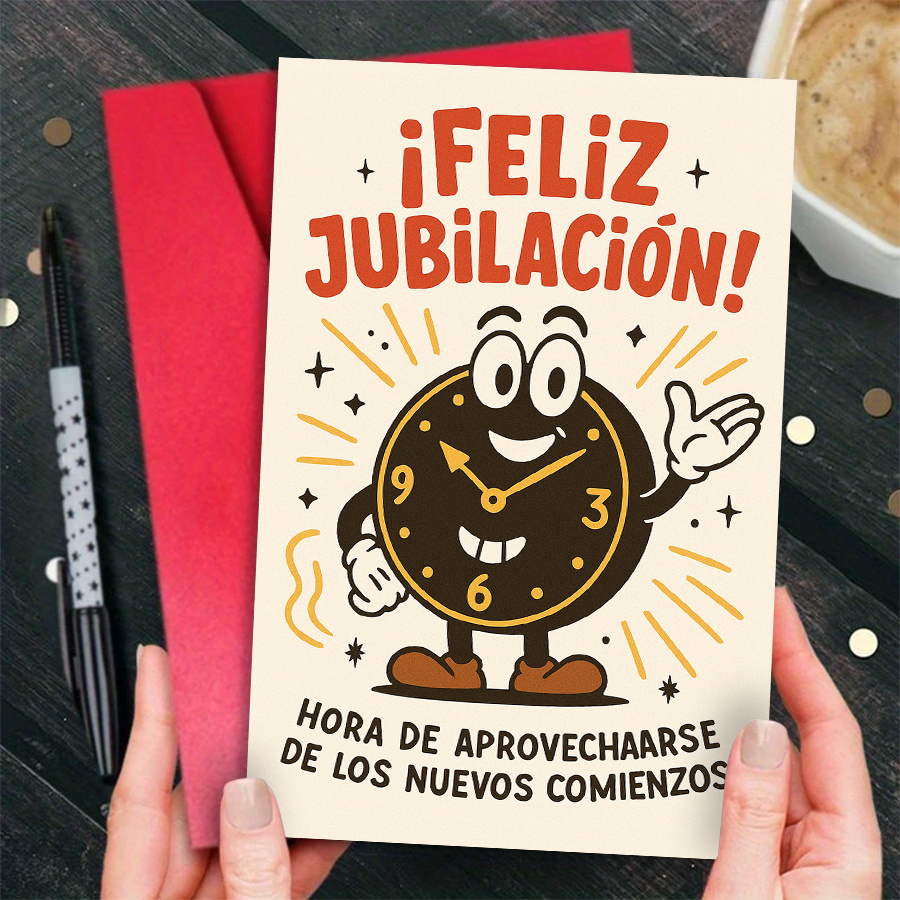 TEMU 1 Tarjeta de Jubilación , Ideal para , o , y de con un Diseño Divertido y Alegre