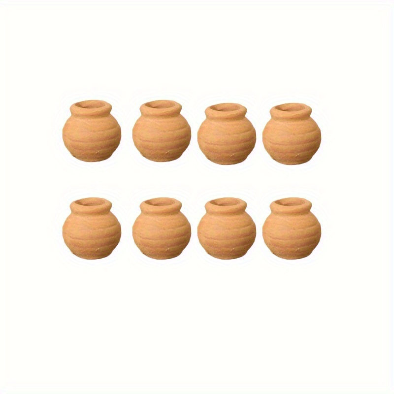 E-shop Set mit 8 winzigen, Daumen-größen-Töpfen zur Veredelung von Sukkulentenblättern, hergestellt aus Porzellan. Diese runden Keramik-Pflanzgefäße