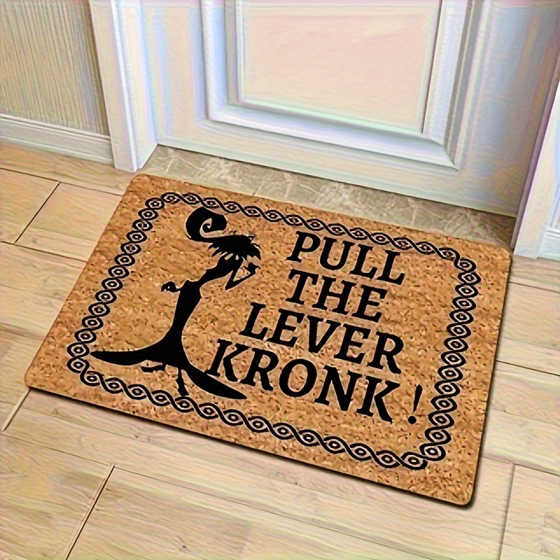 

Novelty "pull " Doormat - Polyester Fiber, Non-slip, Indoor/outdoor , Easy To Clean, Machine Washable For Entryway, Kitchen, Living Room - Humorous Home Decor