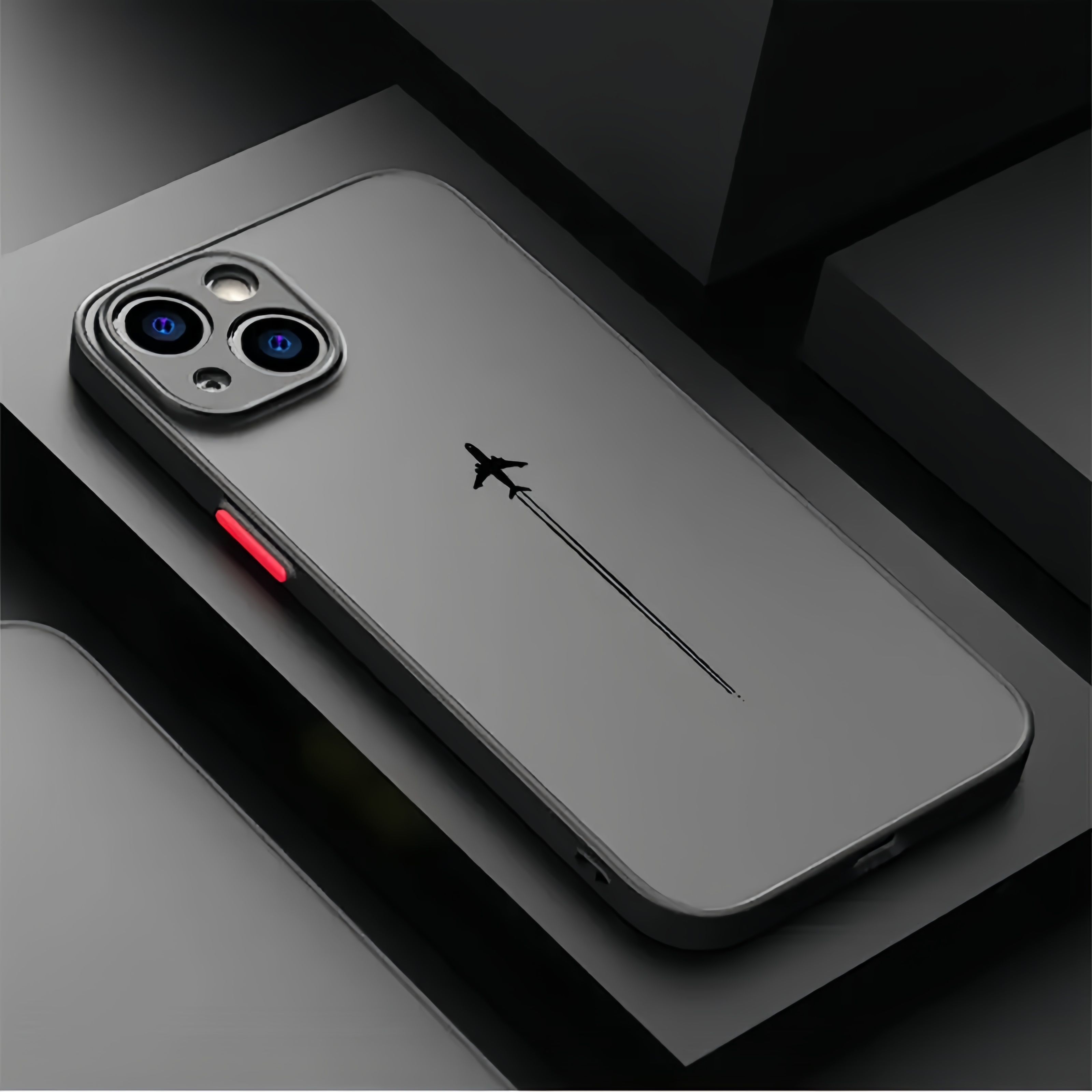 TEMU Coque de téléphone - 1pc Coque de téléphone TPU intégrale avec design d'avion, et tendance pour Iphone 11 12 13 17 Pro Max