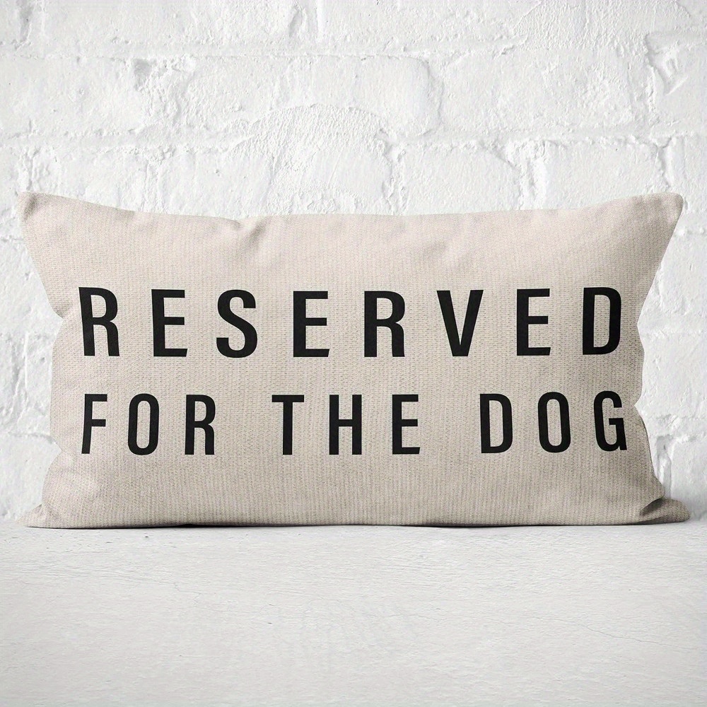 E-shop 1 Stück Reserviert für Das Hunde-Kissen, 12 x 20 Zoll Kissenbezug, Hunde-Kissen, Hunde-Deko, Kissen für Hunde, Hunde-Dekorationen für Zuhause,