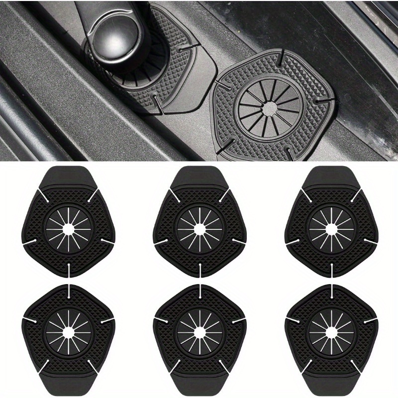 TEMU 6-pack Silicone Wiper Shaft Protectors, Universal For Cars, Trucks, And Suvs Windshield Wiper Arm Hole Guards (black)